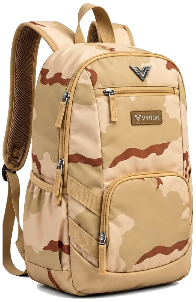 Mochila VYRON camuflada deserto — vista 2