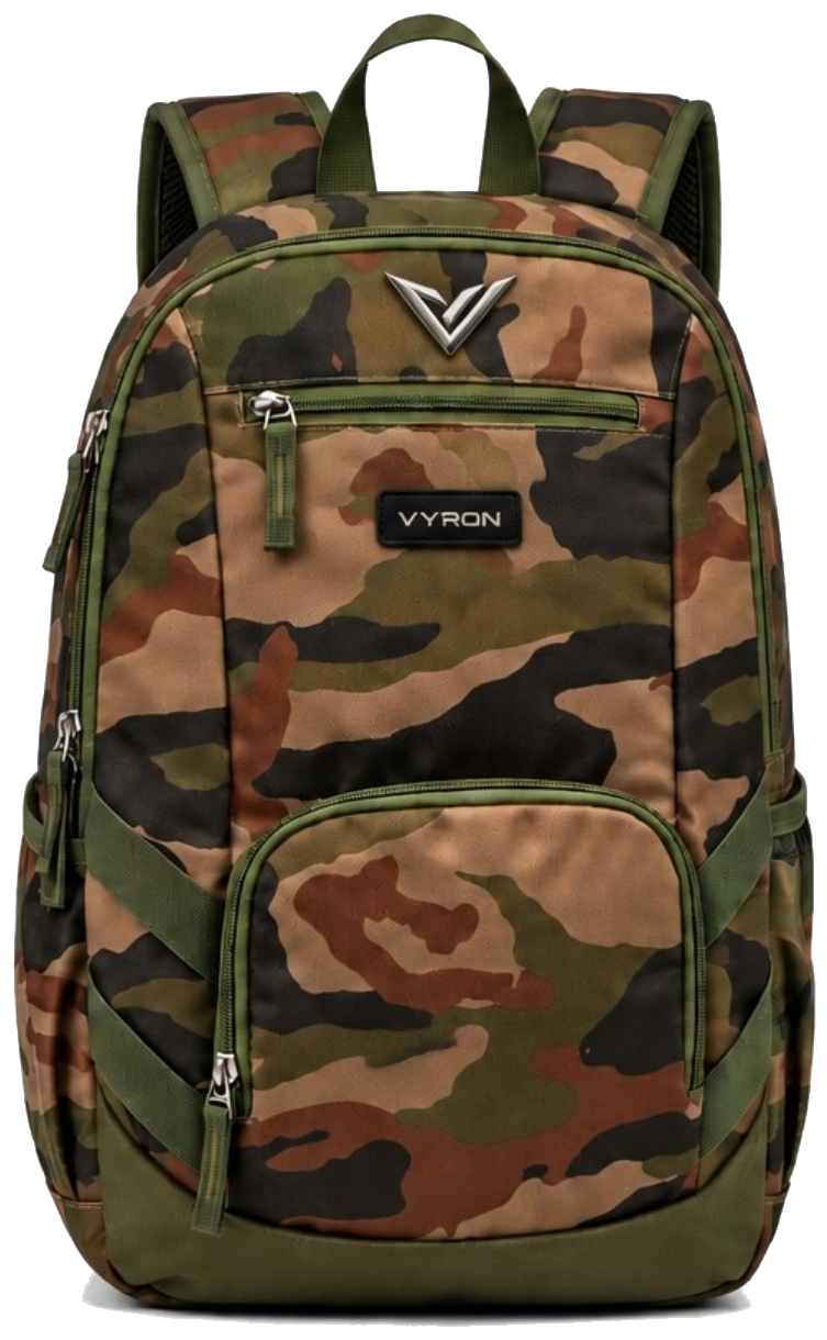 Mochila VYRON camuflada verde — vista 1