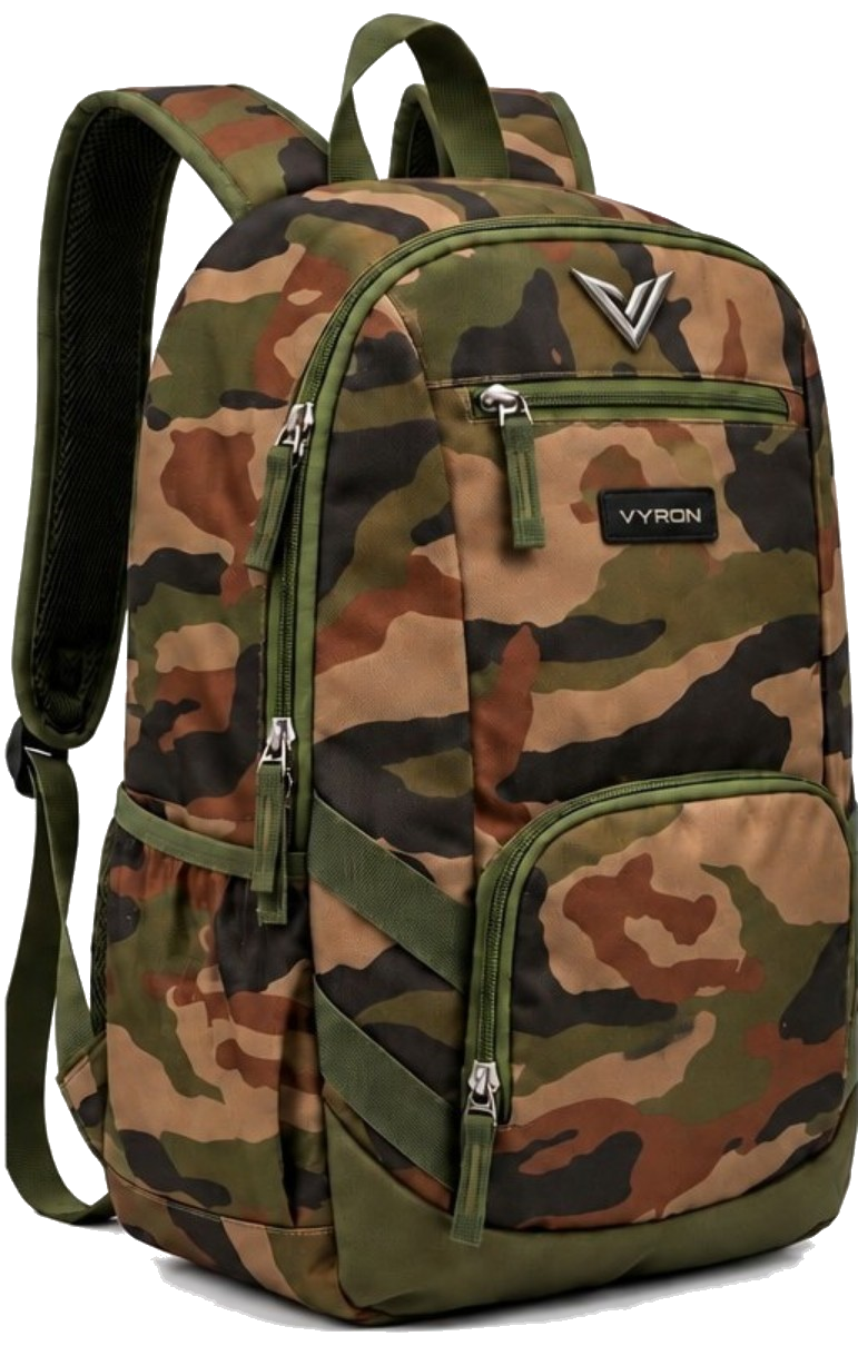 Mochila VYRON camuflada verde — vista 2